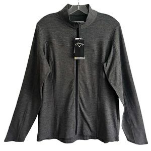 New Callaway Space Dye Gray Black Weather Series Jacket L